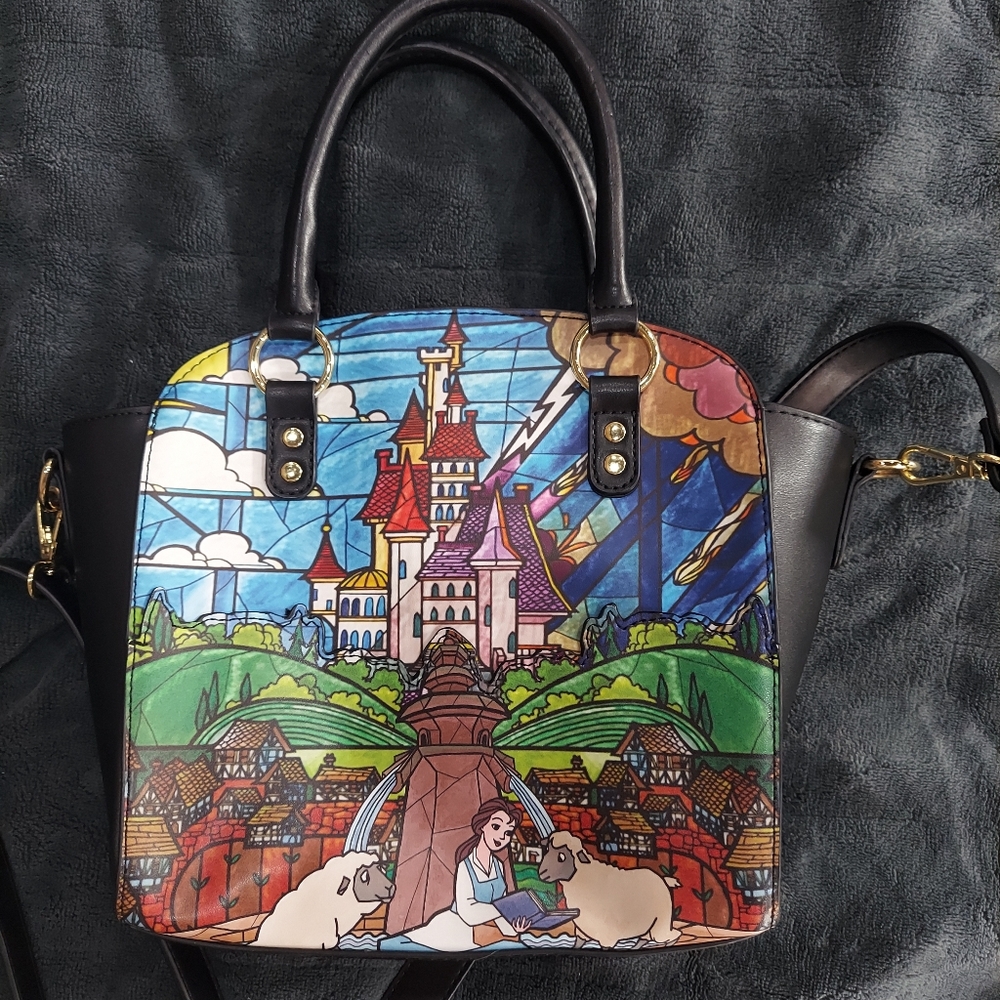 Loungefly Disney Beauty And The Beast Bag Purse T… - image 2